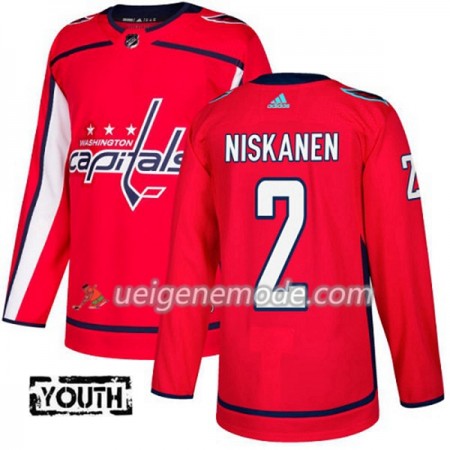 Kinder Eishockey Washington Capitals Trikot Matt Niskanen 2 Adidas 2017-2018 Rot Authentic